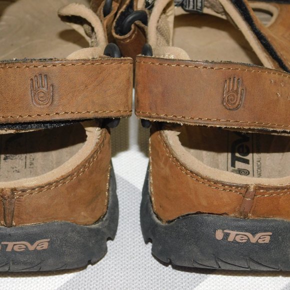 Teva 6101 Fossil Canyon Leather Sandal Size 11 Waterproof main image 10